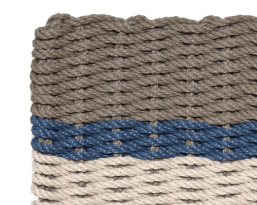 Rope Doormat - Kiawah Coastal Stripe - Our Boat House