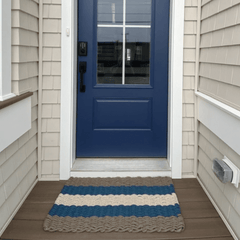 Rope Doormat - Kiawah Shoreline Stripe - Our Boat House