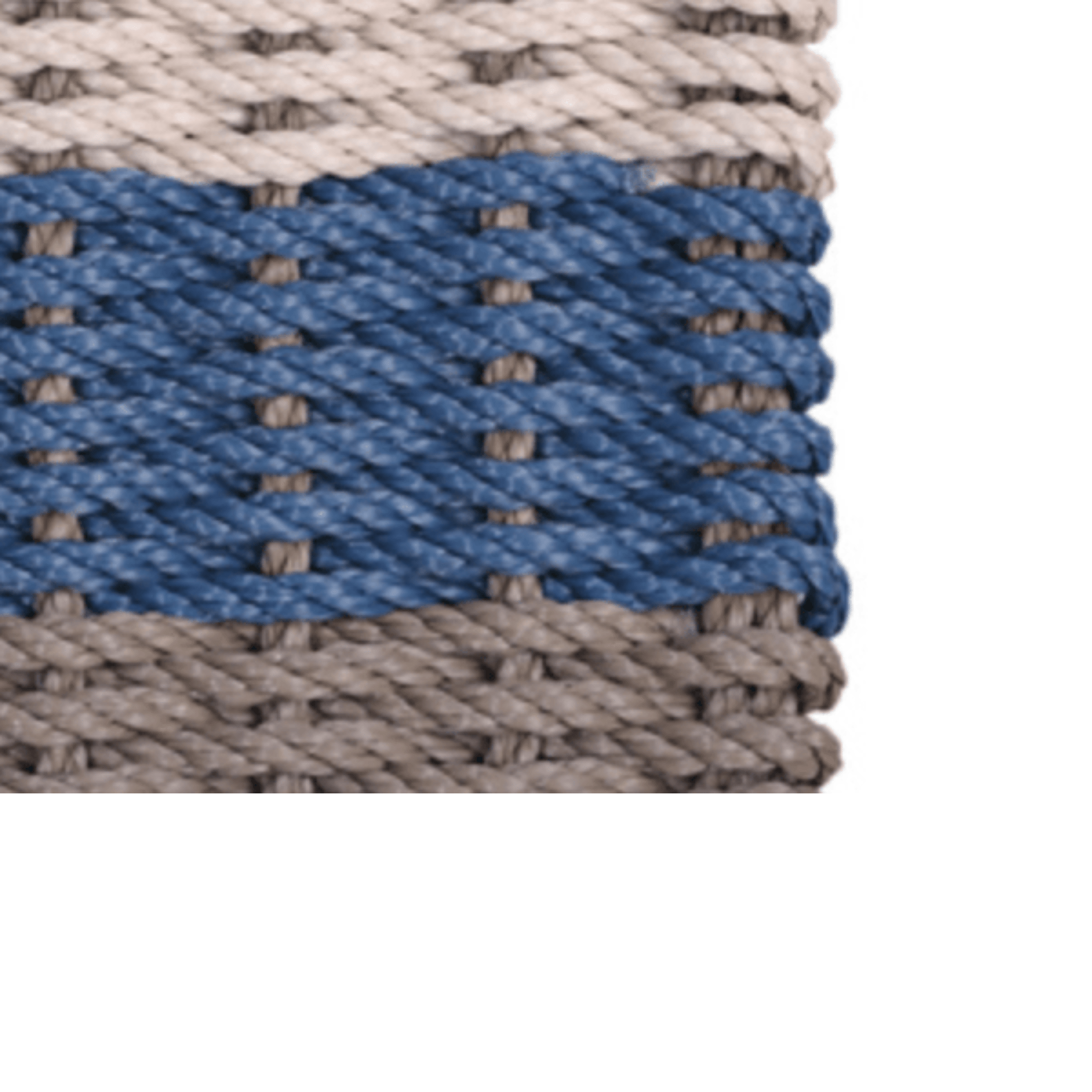 Rope Doormat - Kiawah Shoreline Stripe - Our Boat House