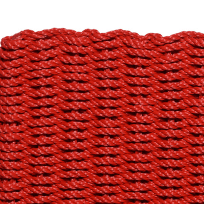 Rope Doormat - True Red Solid - Our Boat House