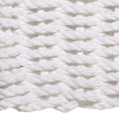 Rope Doormat - White Solid - Our Boat House