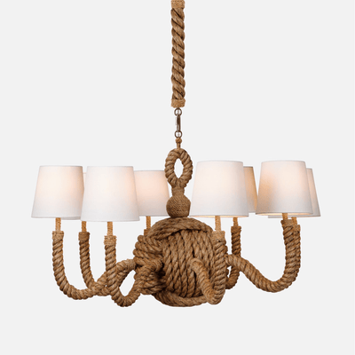 Rope Knot Chandelier - Two Sizes - Our Boat House