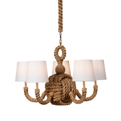 Rope Knot Chandelier - Two Sizes - Our Boat House