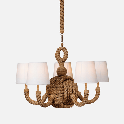 Rope Knot Chandelier - Two Sizes - Our Boat House