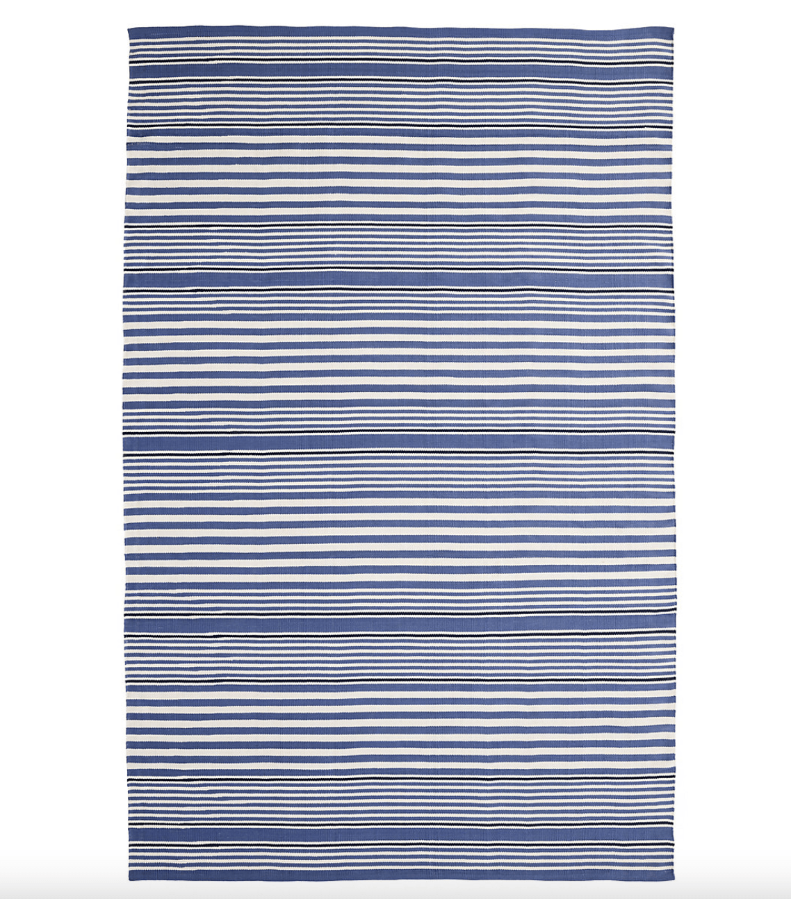 Rugby Stripe Indoor/Outdoor Rug - Denim Blue – Our Boat House