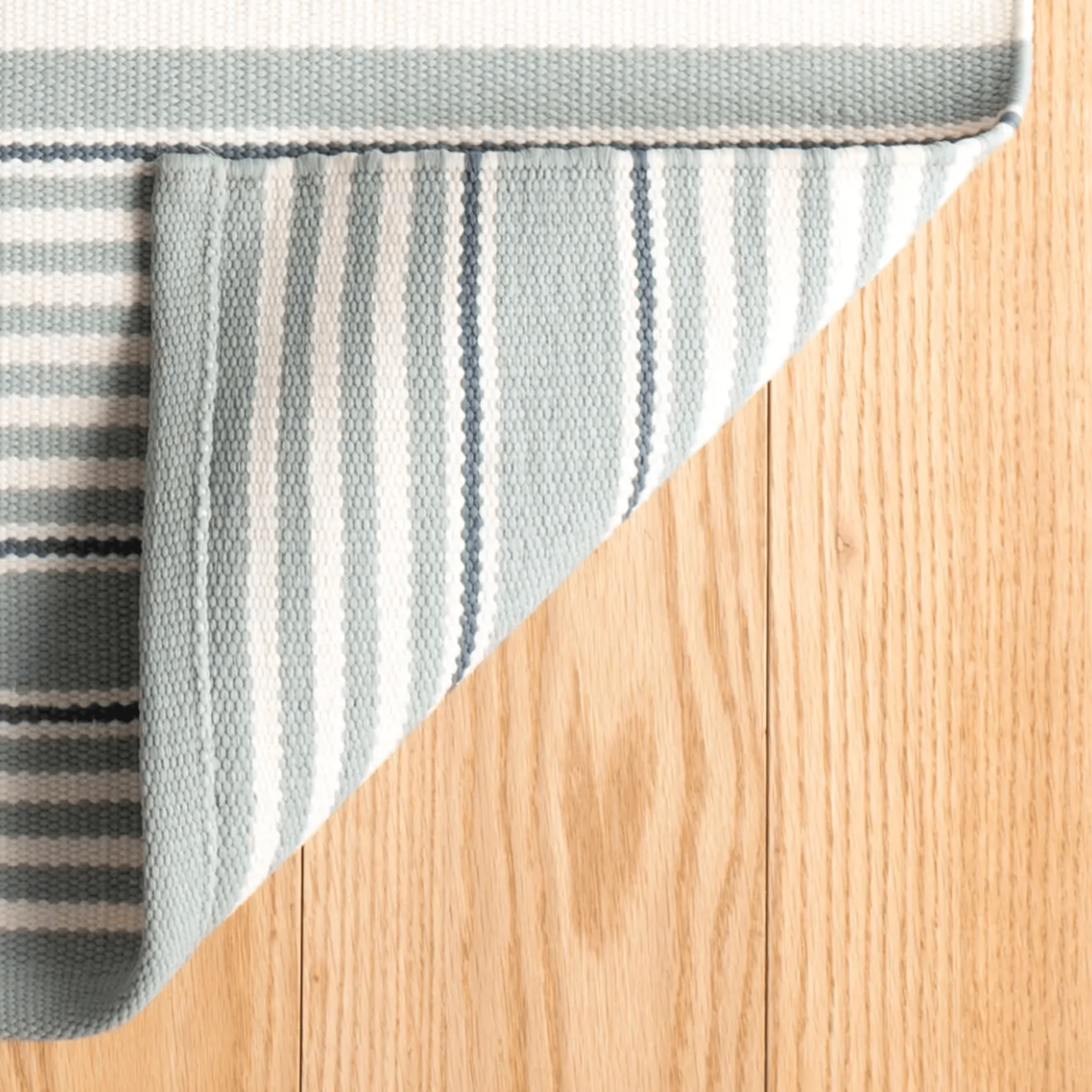 Rugby Stripe Indoor/Outdoor Rug - Light Blue - Our Boat House