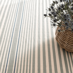Rugby Stripe Indoor/Outdoor Rug - Light Blue - Our Boat House