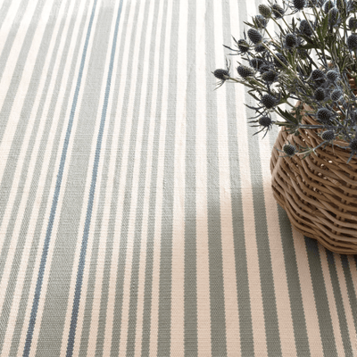 Rugby Stripe Indoor/Outdoor Rug - Light Blue - Our Boat House