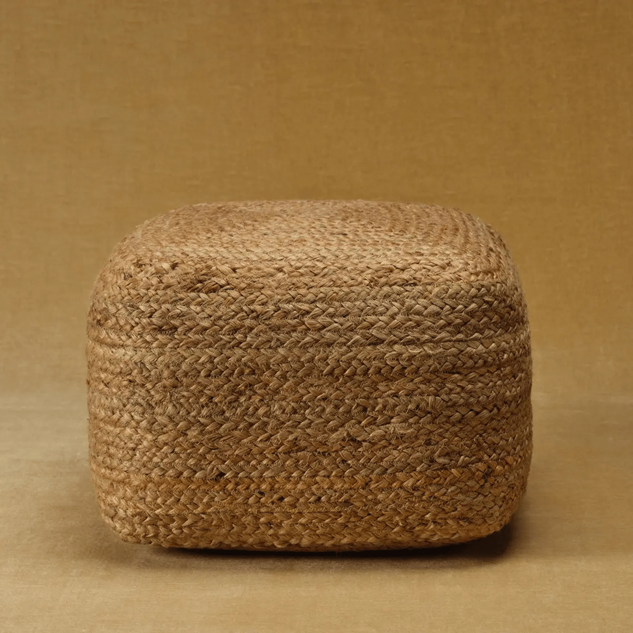 Sabal Jute Square Pouf - Our Boat House