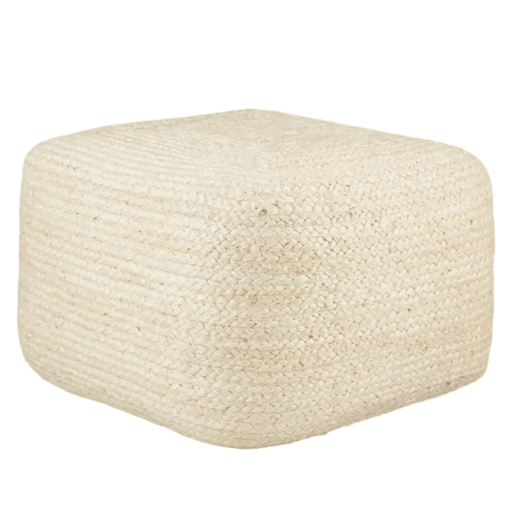 Sabal Jute Square Pouf - Our Boat House