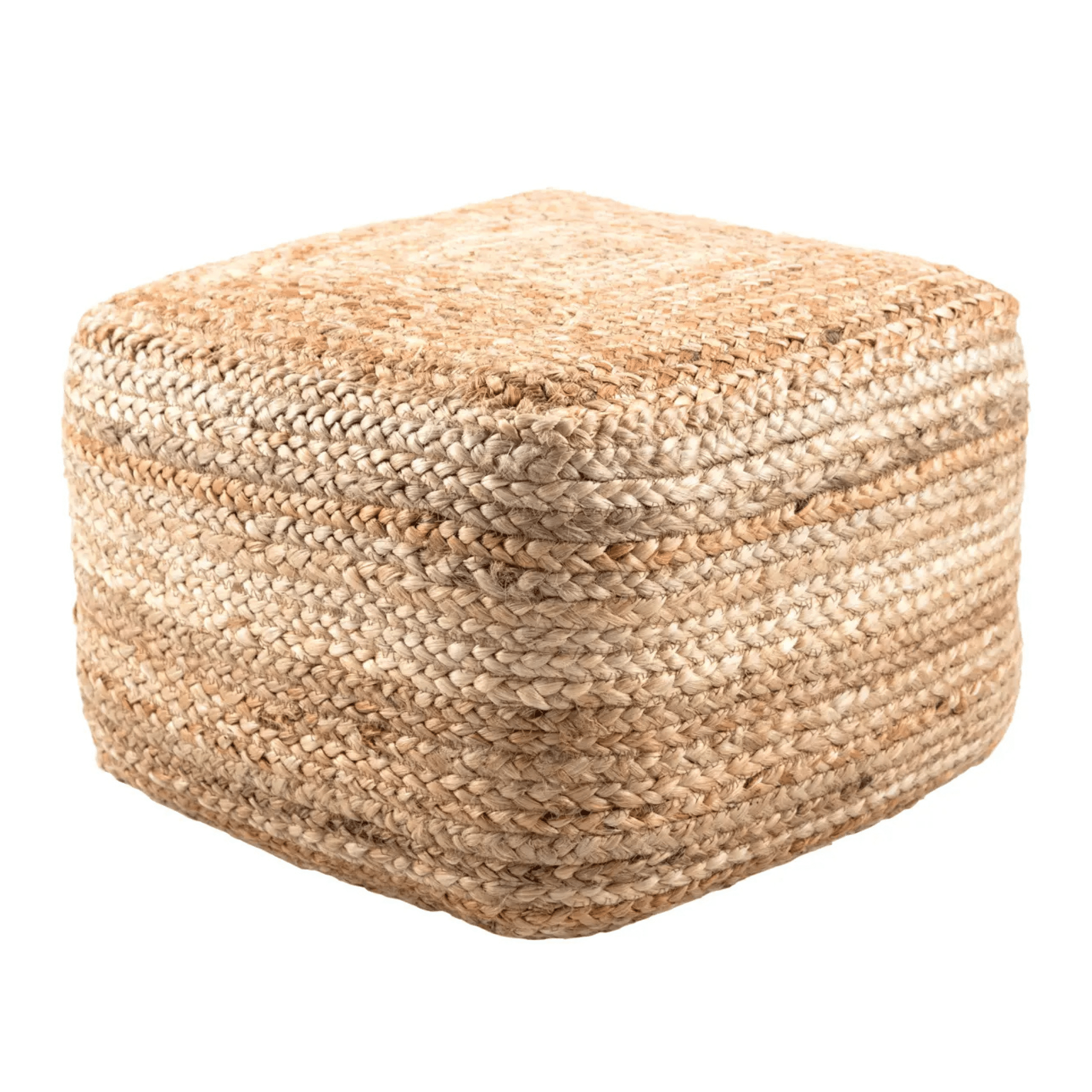 Sabal Jute Square Pouf - Our Boat House