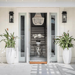 Sadie White Shell Chandelier - Two Finishes - Our Boat House