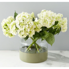 Sage Color Block Flower Vase