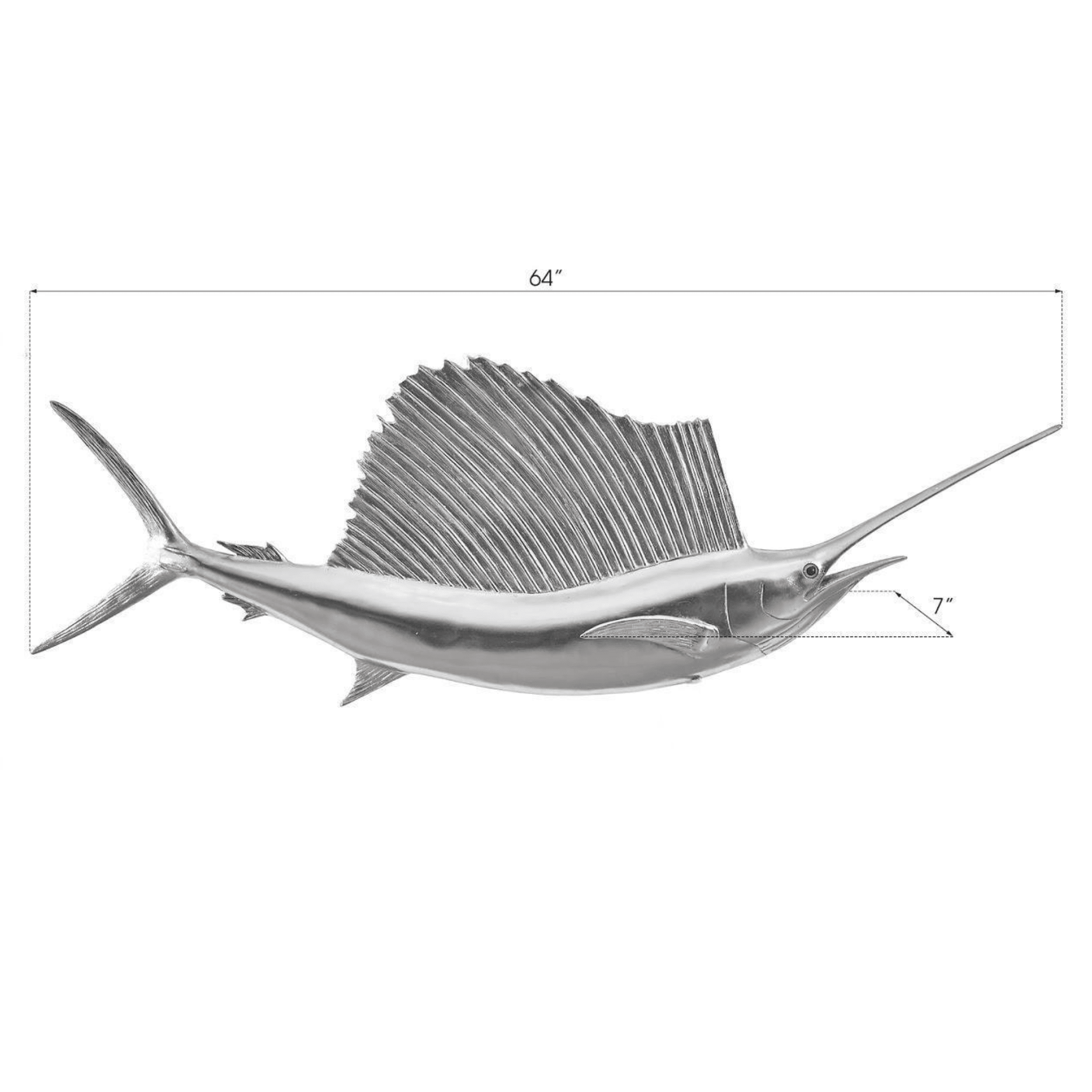 Sail Fish Wall Sculpture - Our Boat House