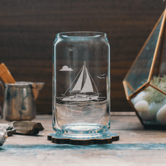 Sailboat Glassware Set of Six - 4 Styles - Our Boat House