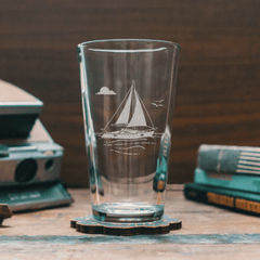 Sailboat Glassware Set of Six - 4 Styles - Our Boat House