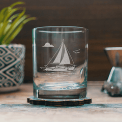 Sailboat Glassware Set of Six - 4 Styles - Our Boat House