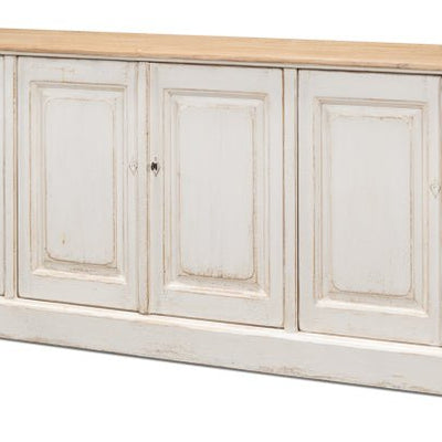 Saint Maarten Whitewash Six - Door Sideboard - Our Boat House