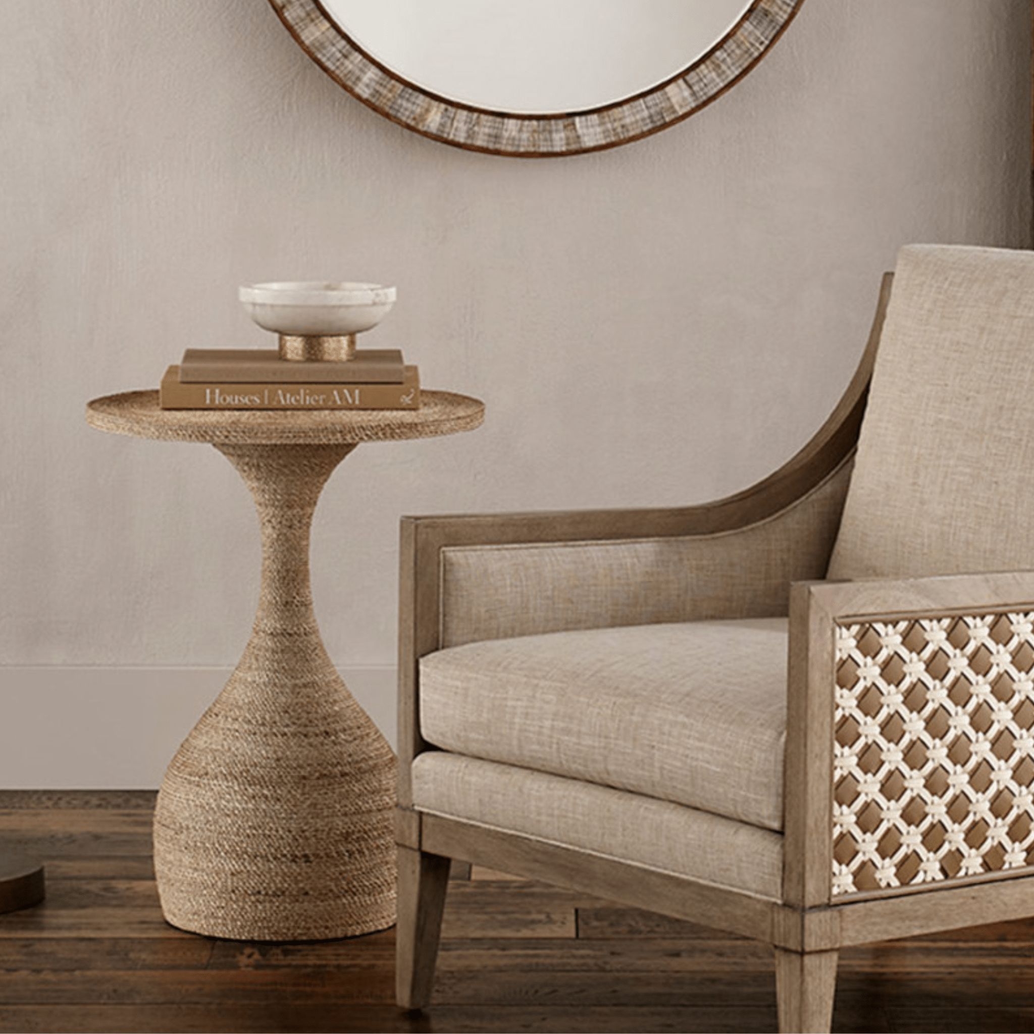 Sala Abaca Rope Side Table - Our Boat House
