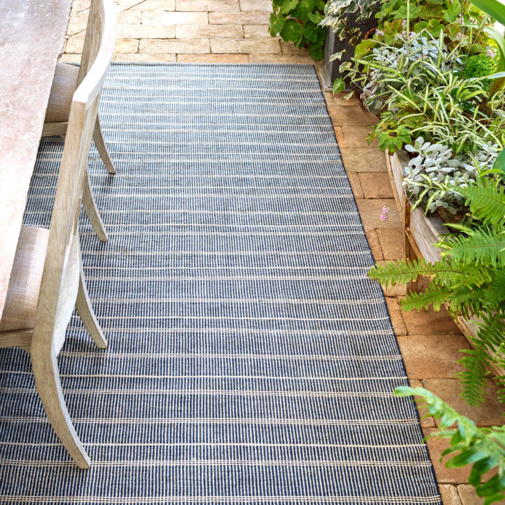 Samson Handwoven Indoor/Outdoor Rug - Navy - Our Boat House
