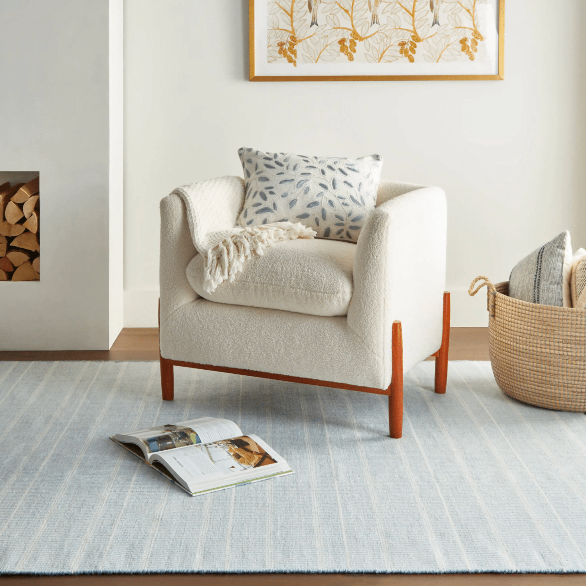 Samson Handwoven Indoor/Outdoor Rug - Swedish Blue - coastal inspired home furnishing lifestyle