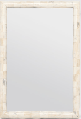 San Clemente Polished Bone Mirror - Two Sizes - Our Boat House