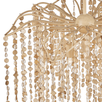 San Salvador Island Coco Shell Chandelier - Our Boat House