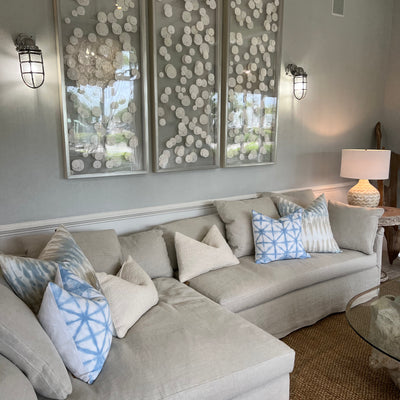 Sand Dollar Art w/Silver Frame - Several Sizes - Our Boat House