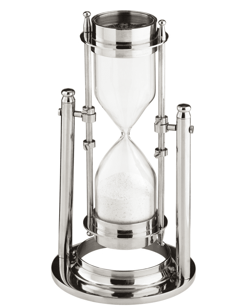 Sands of Time Nickel Hour Glass - Our Boat House