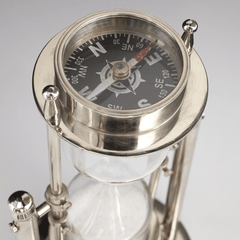 Sands of Time Nickel Hour Glass - Our Boat House