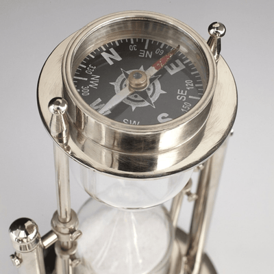 Sands of Time Nickel Hour Glass - Our Boat House