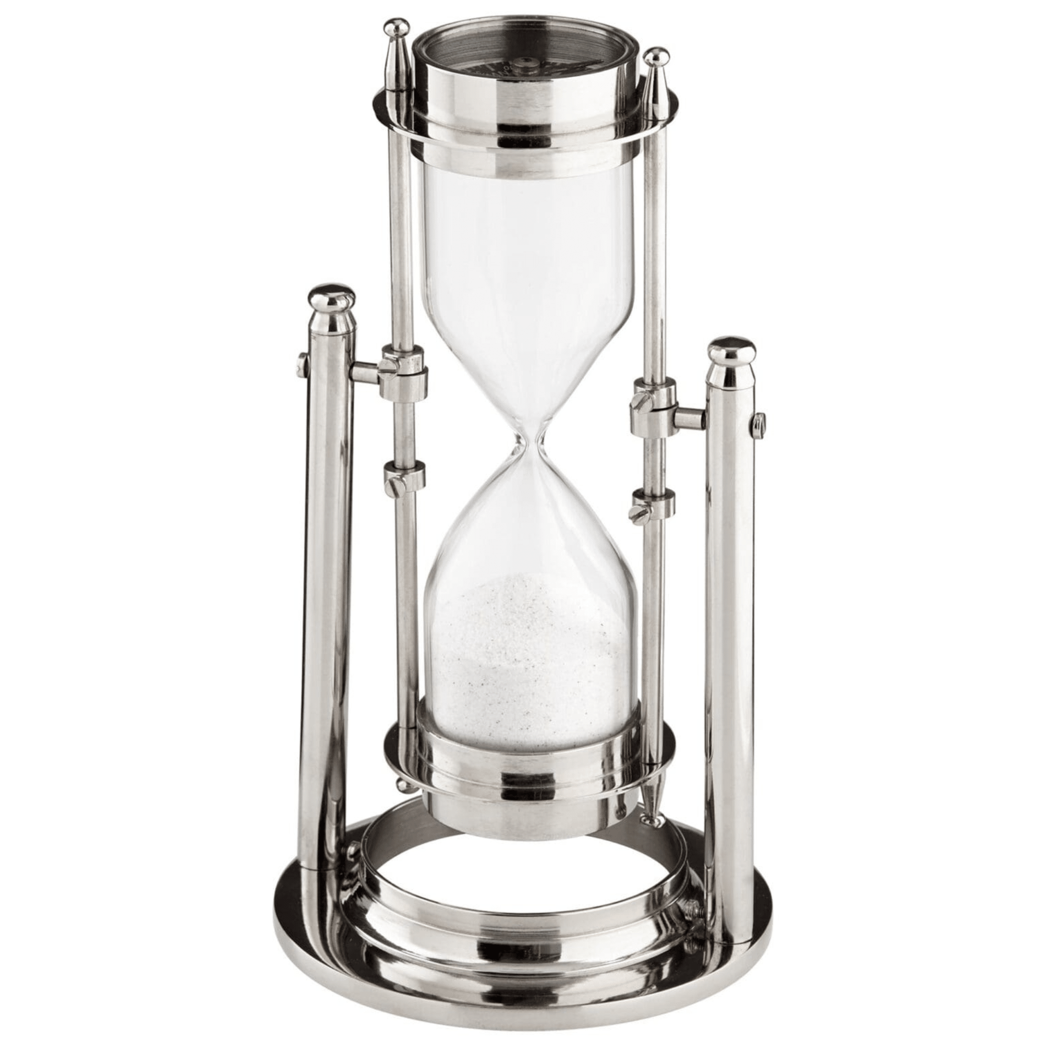 Sands of Time Nickel Hour Glass - Our Boat House