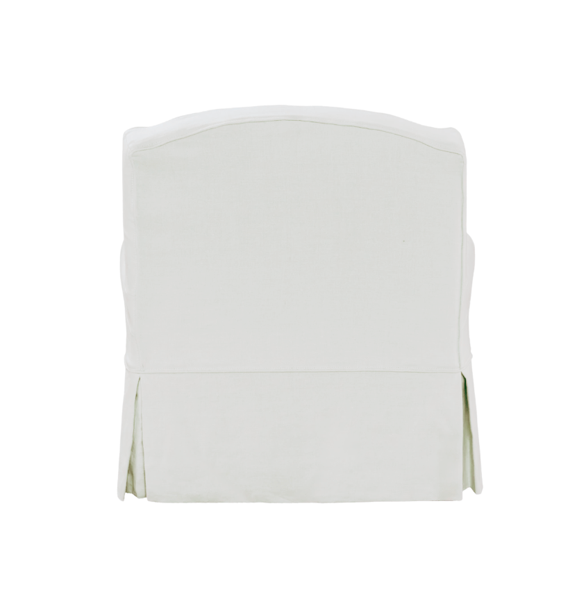 Santa Clara Slipcovered Swivel Chair - Our Boat House