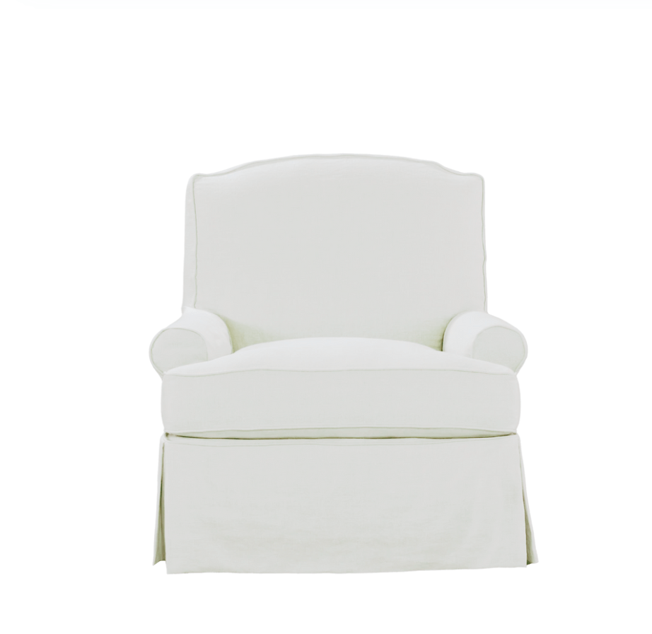 Santa Clara Slipcovered Swivel Chair - Our Boat House