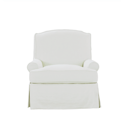 Santa Clara Slipcovered Swivel Chair - Our Boat House