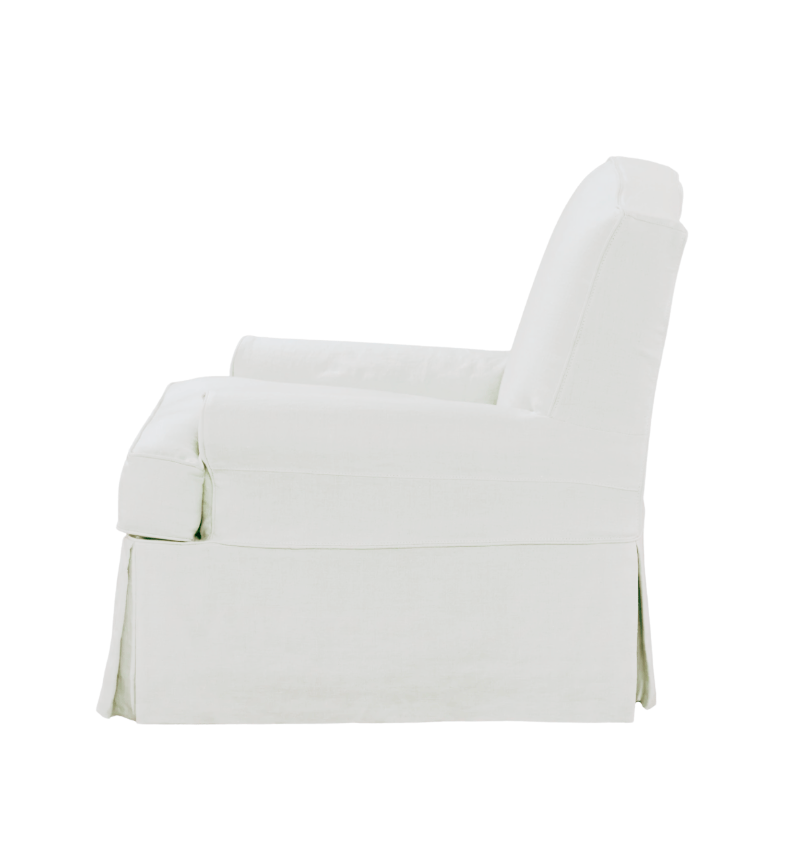 Santa Clara Slipcovered Swivel Chair - Our Boat House