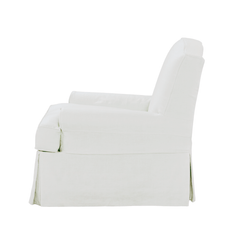 Santa Clara Slipcovered Swivel Chair - Our Boat House