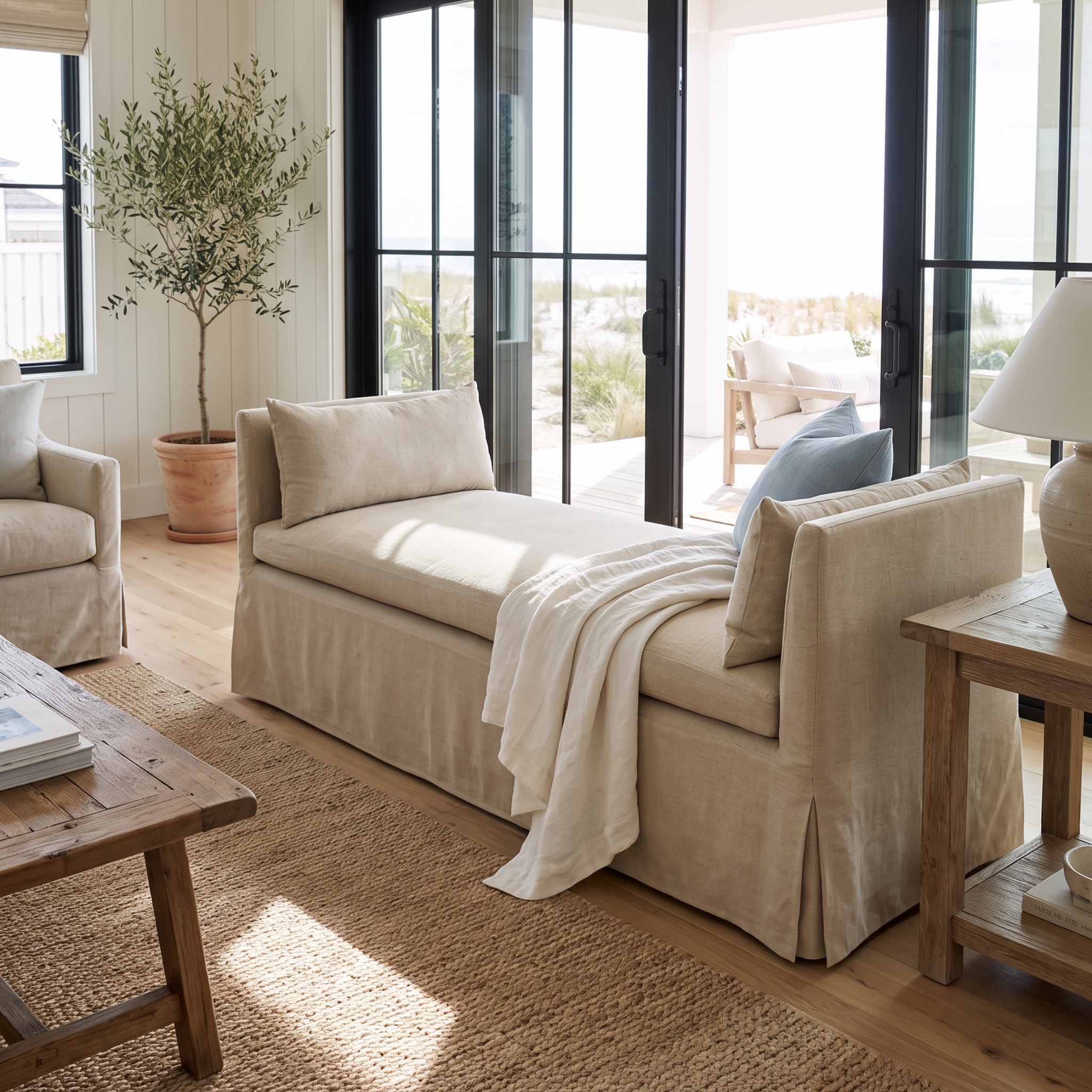 Santa Anna 78in Slipcovered Daybed