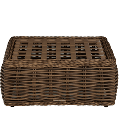 Sarasota Outdoor Wicker Ottoman - Raffia - Our Boat House