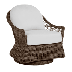 Sarasota Outdoor Wicker Swivel Glider - Raffia - Our Boat House