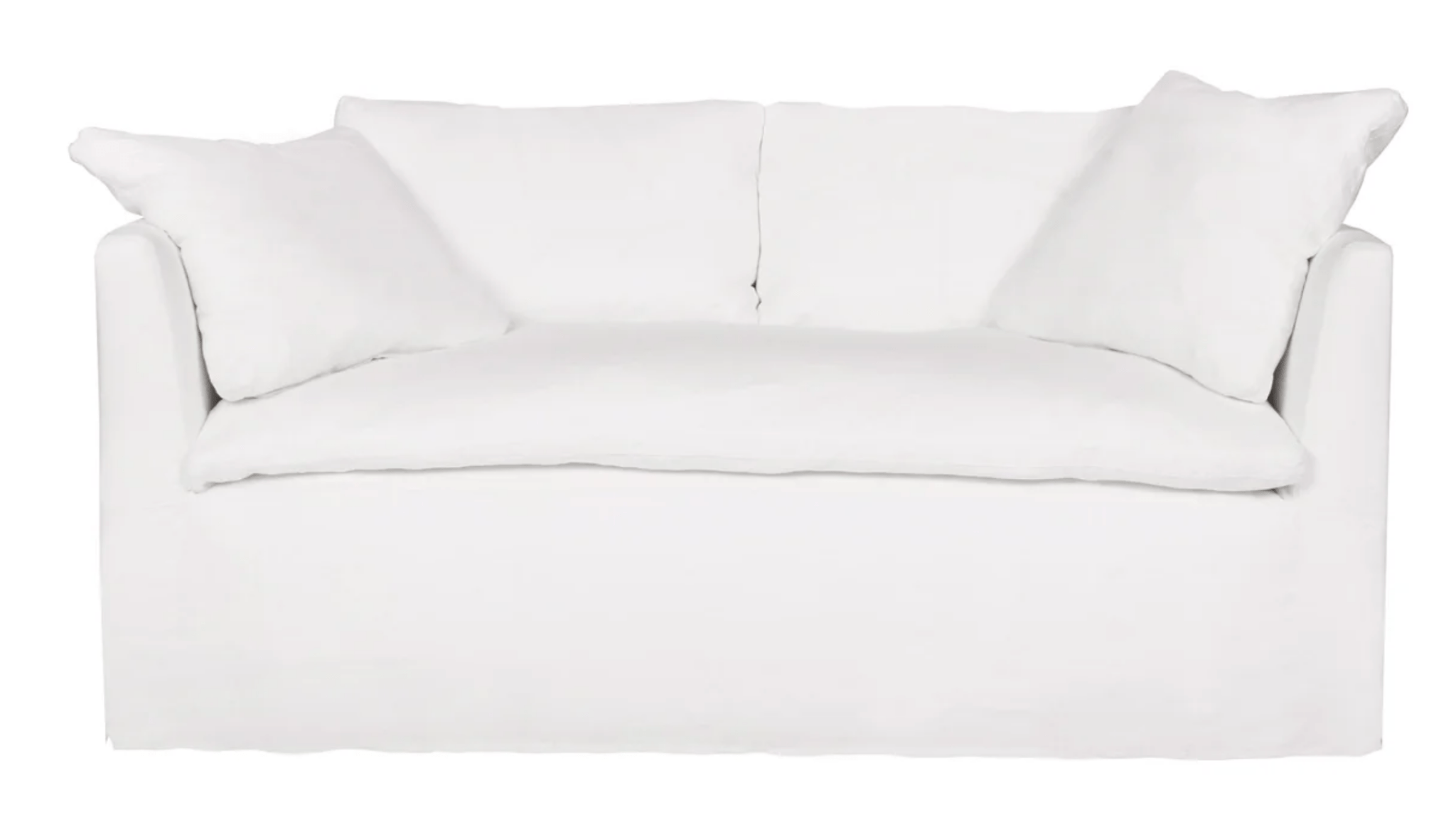 Sardinia Slipcovered Curved Sofa - Our Boat House