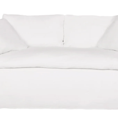 Sardinia Slipcovered Curved Sofa - Our Boat House