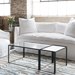 Sardinia Slipcovered Curved Sofa - Our Boat House