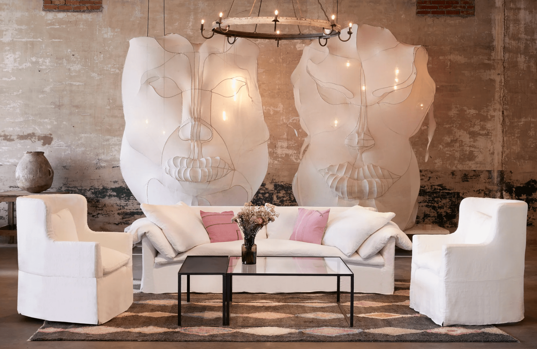 Sardinia Slipcovered Swivel Chair - Our Boat House