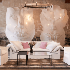 Sardinia Slipcovered Swivel Chair - Our Boat House