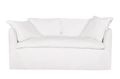 Sardinia Studio Slipcovered 72in Curved Sofa