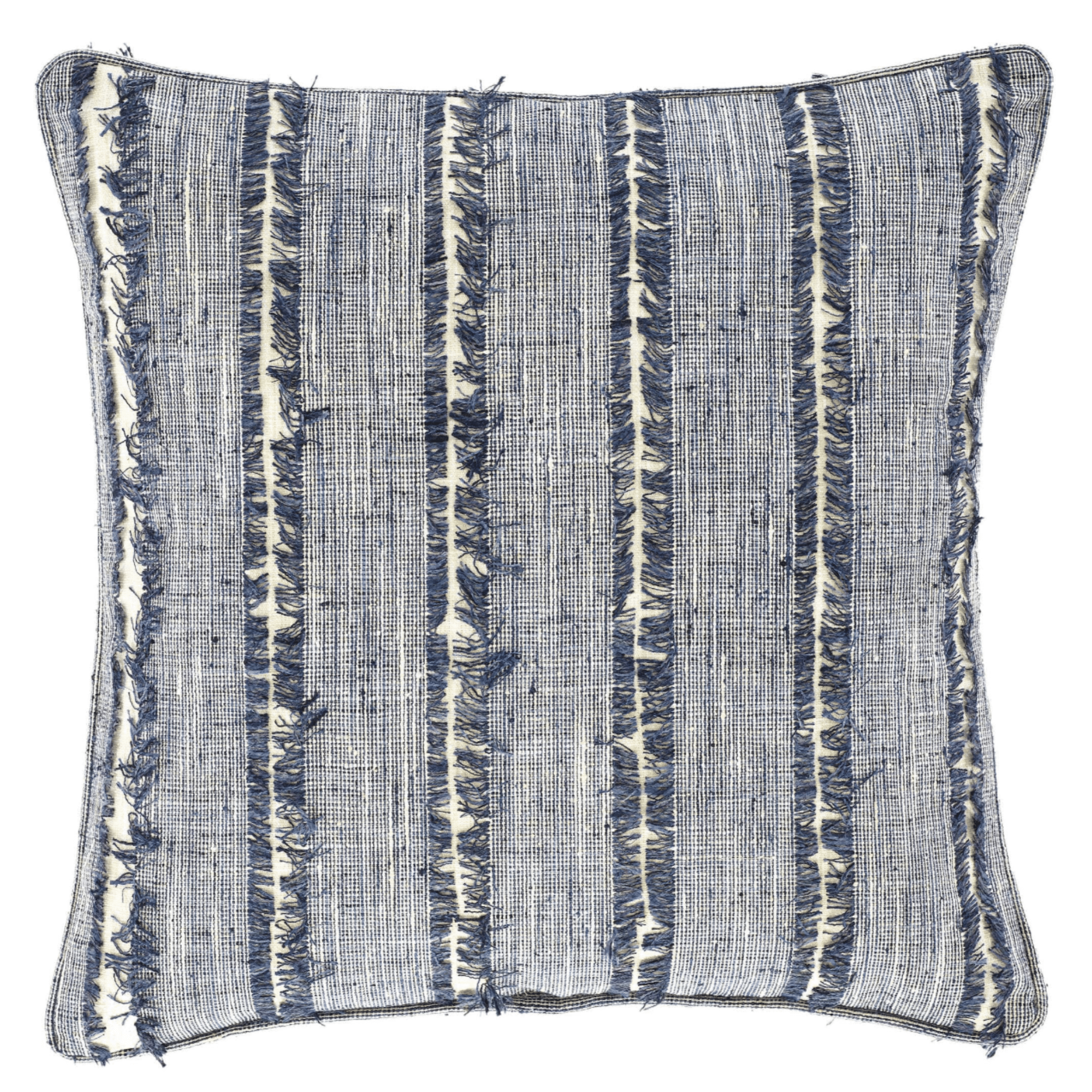 Sawyer Indoor/Outdoor Decorative Pillow Cover - Indigo Blue Stripe - Our Boat House