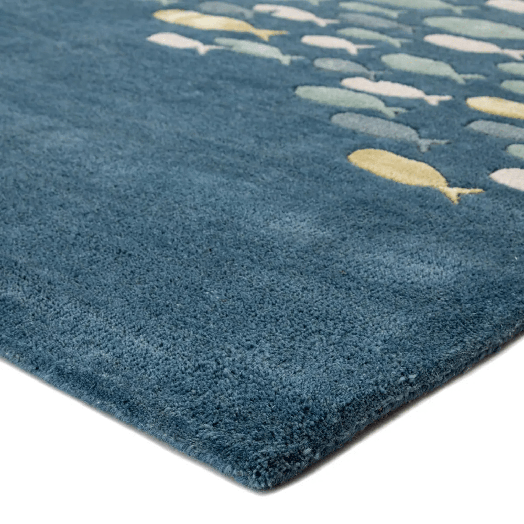 School of Fish Wool Rug - coastal inspired home furnishing
