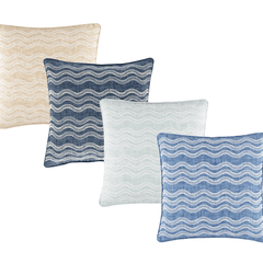 Scout Embroidered Indoor/Outdoor Decorative Pillow Covers - Four Colors - Our Boat House