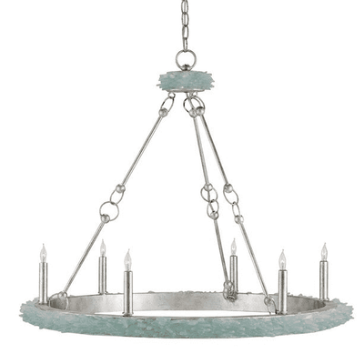 Sea Glass Round Chandelier - Our Boat House